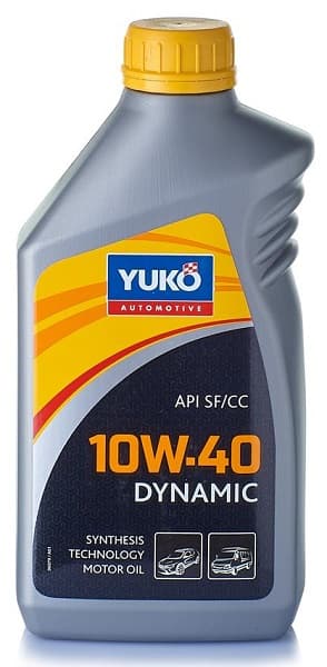 Олива моторна напівсинт. YUKO DYNAMIC 10W-40 API SG/CD (каністра 1л) (12шт уп)