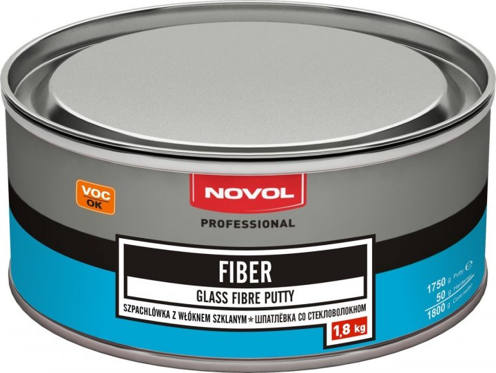 1225 NOVOL Шпаклівка FIBER скловолокниста 1,8 кг 1225 NOVOL Шпаклівка FIBER скловолокниста 1,8 кг