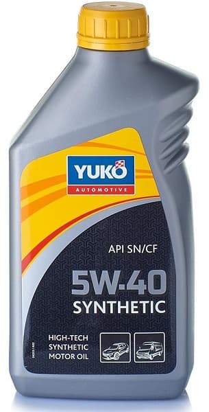 Олива моторна синт. YUKO SYNTHETIC 5W-40 API SN/CF (каністра 1л)