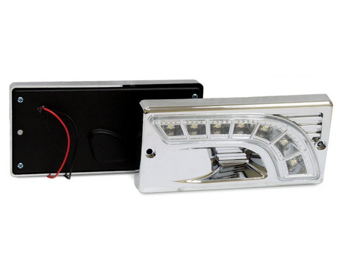 Фара противотум. 2110 "Lavita" LED линза (HY-174-4-LED) чёрн.корпус