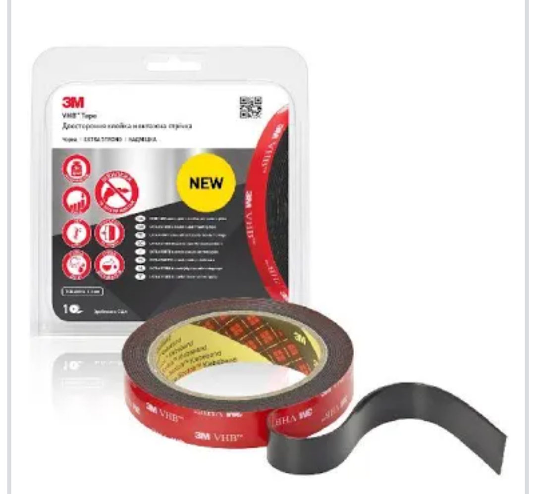 ЗМ  Стрічка двостороння  15 мм* 1 м