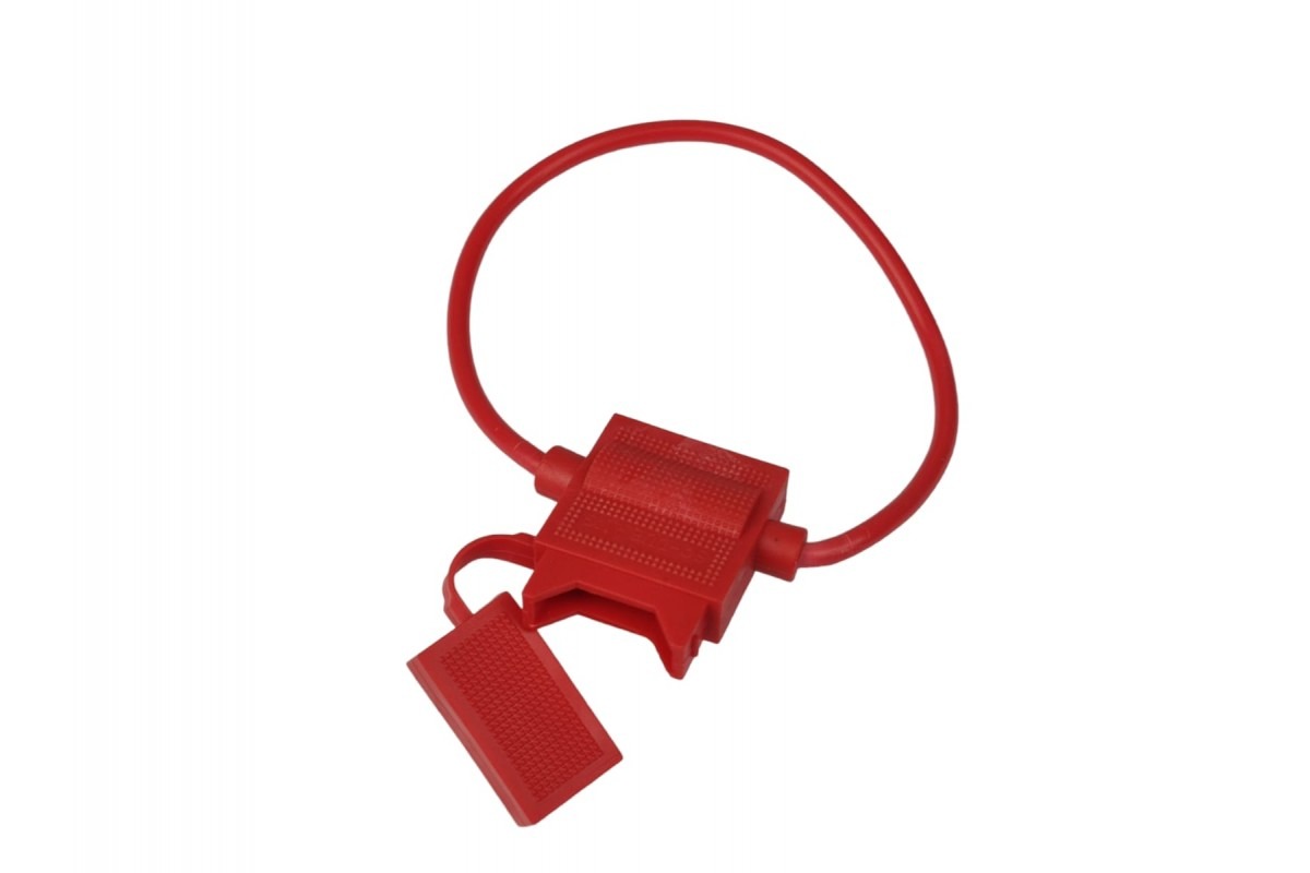 Роз'єм під ЄВРОзапобіжник (червоний, гумов.)