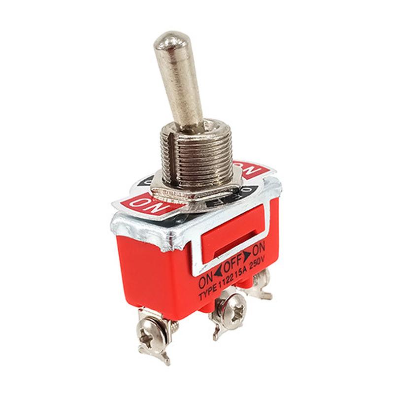 Тумблер №218 на 3 положення (метал.білий)