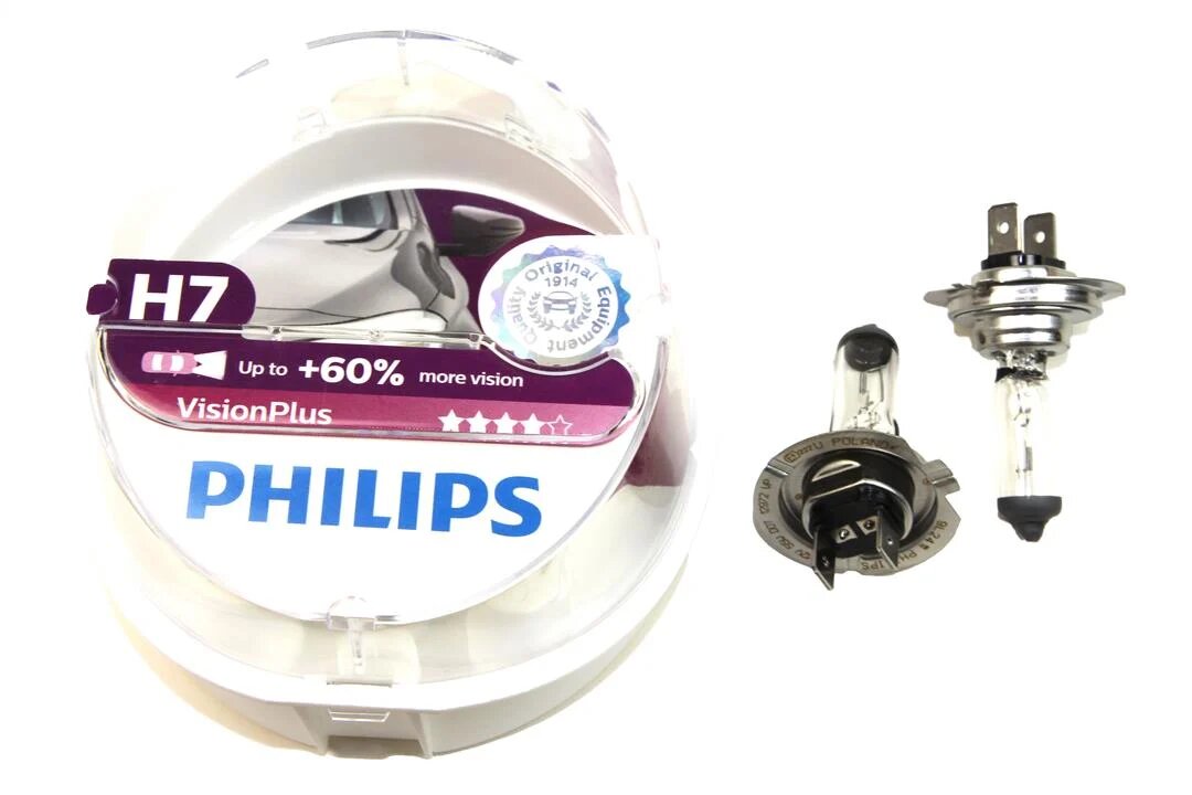 Лампа H 7 12V 55W "PHILIPS"  +60% 12972VP S2 (399387)