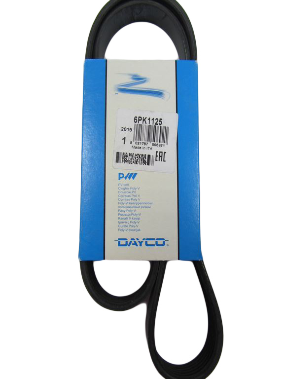 Ремінь полікліновий  2110 ГУР+конд. (6PK 1125) "DAYCO"