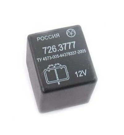 Реле склоочисника 2108-2114 (726.3777) "Энергомаш" квадрат. 4вих.