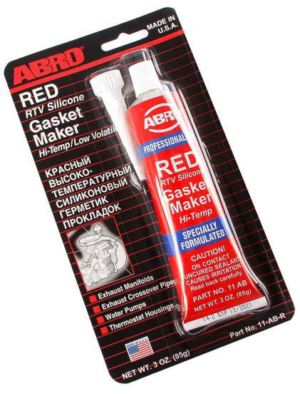 ABRO Герметик прокладки (AB 11) RED (85гр) Китай