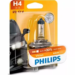 Лампа H 4 12V 60/55W P43t "PHILIPS" 12342 (829931/356120)