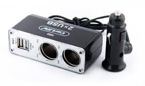 Carlife Розгалужувач прикурювача CS 304  2в1+ USB, 12В, 5А
