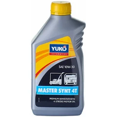 Олива моторна напівсинт. YUKO MASTER SYNT 4T 10-30 API SL/CF (каністра 1л) Олива моторна напівсинт. YUKO MASTER SYNT 4T 10-30 API SL/CF (каністра 1л)
