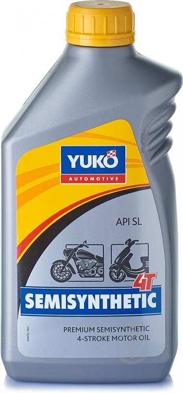Олива моторна напівсинт. YUKO SEMISYNTHETIC 4T 10W-40, API SJ,SG (каністра 1л) (12шт уп) Олива моторна напівсинт. YUKO SEMISYNTHETIC 4T 10W-40, API SJ,SG (каністра 1л) (12шт уп)