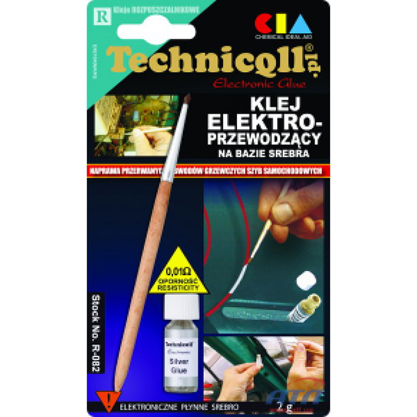 Клей електропровідний для обігріву скла Technicqll, 2g (R-082)