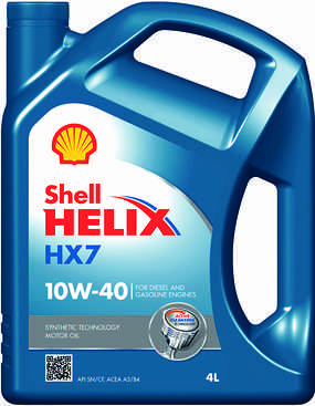 SHELL  10W-40 HX7 Helix,  4л