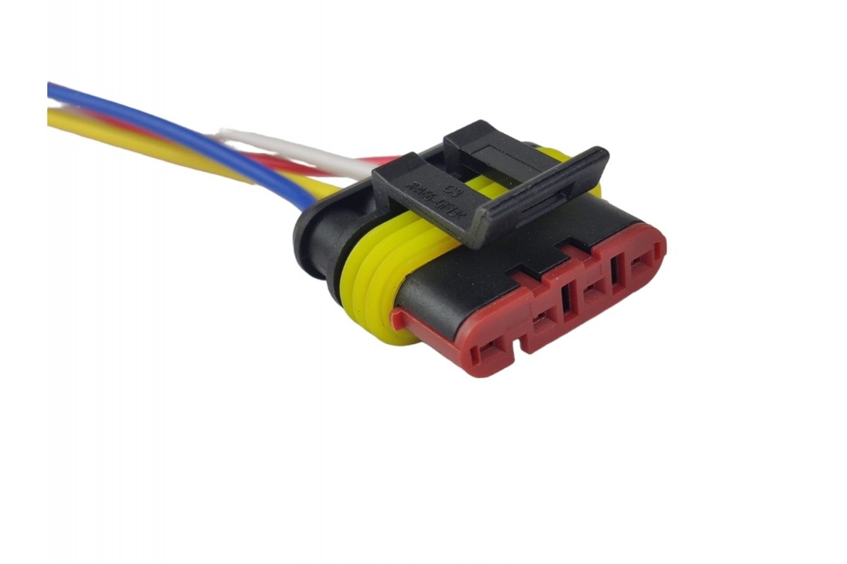 Роз'єм із проводом 4-контакт герметичний "МАМА"