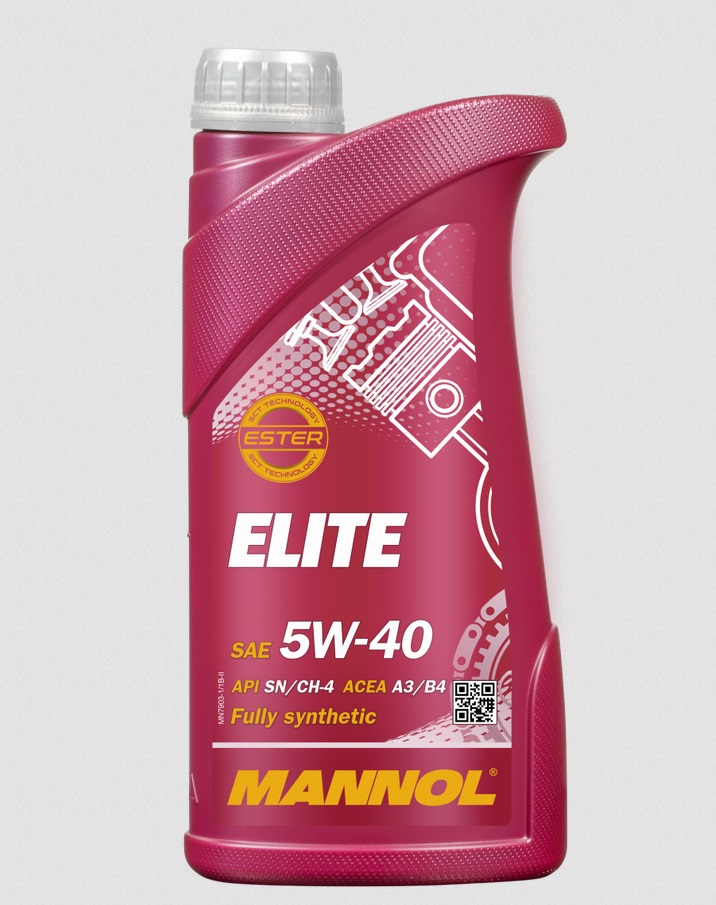 Олива ELITE 1л SAE 5W-40; API SN/CH-4; ACEA A3/B4; JASO MA2; PORSCHE A40; MB-Approval 229.5; RENAULT