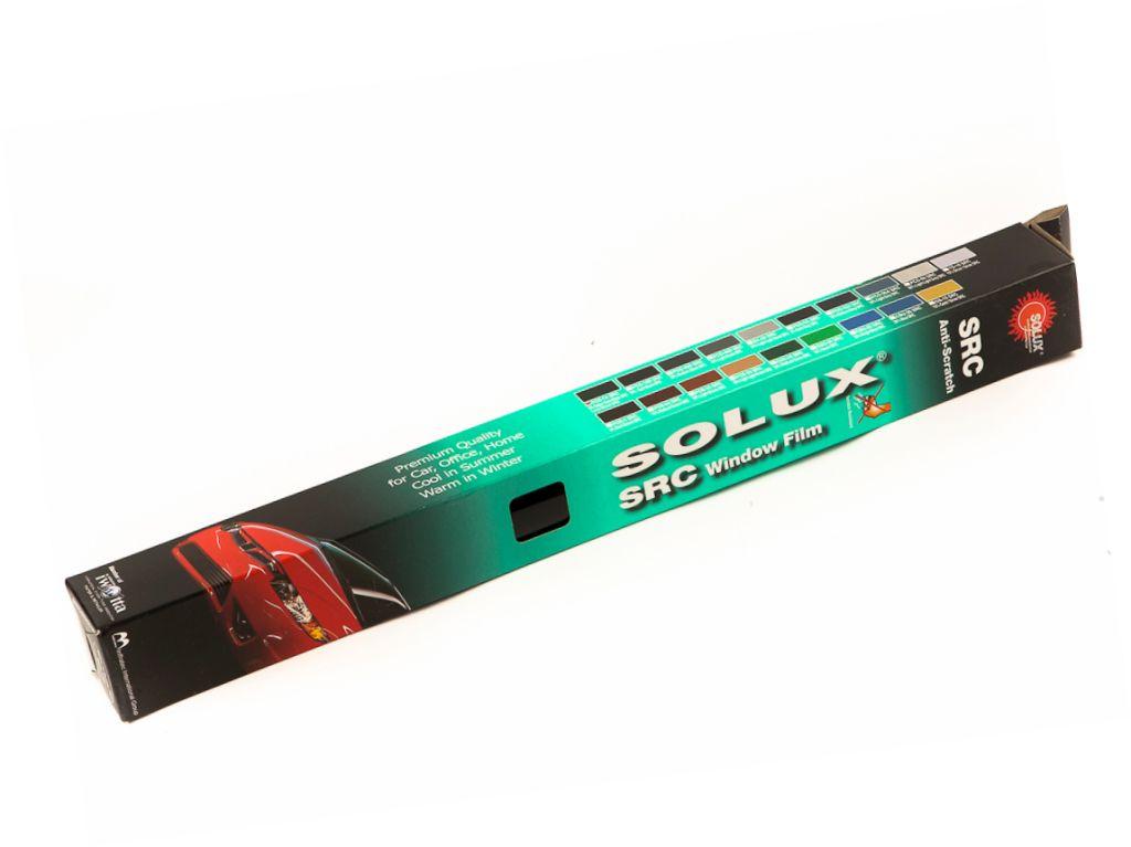 VITOL  Плівка тонована SOLUX SRC Anti-Scratch  0,5х3м Super Dark Black 50см  (зелена уп.)