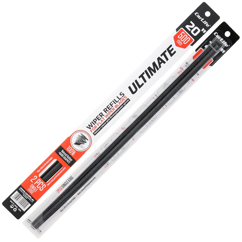 Резинка склоочисника "CarLife" Ultimate 20/500mm 2шт безкаркас (209414/557)