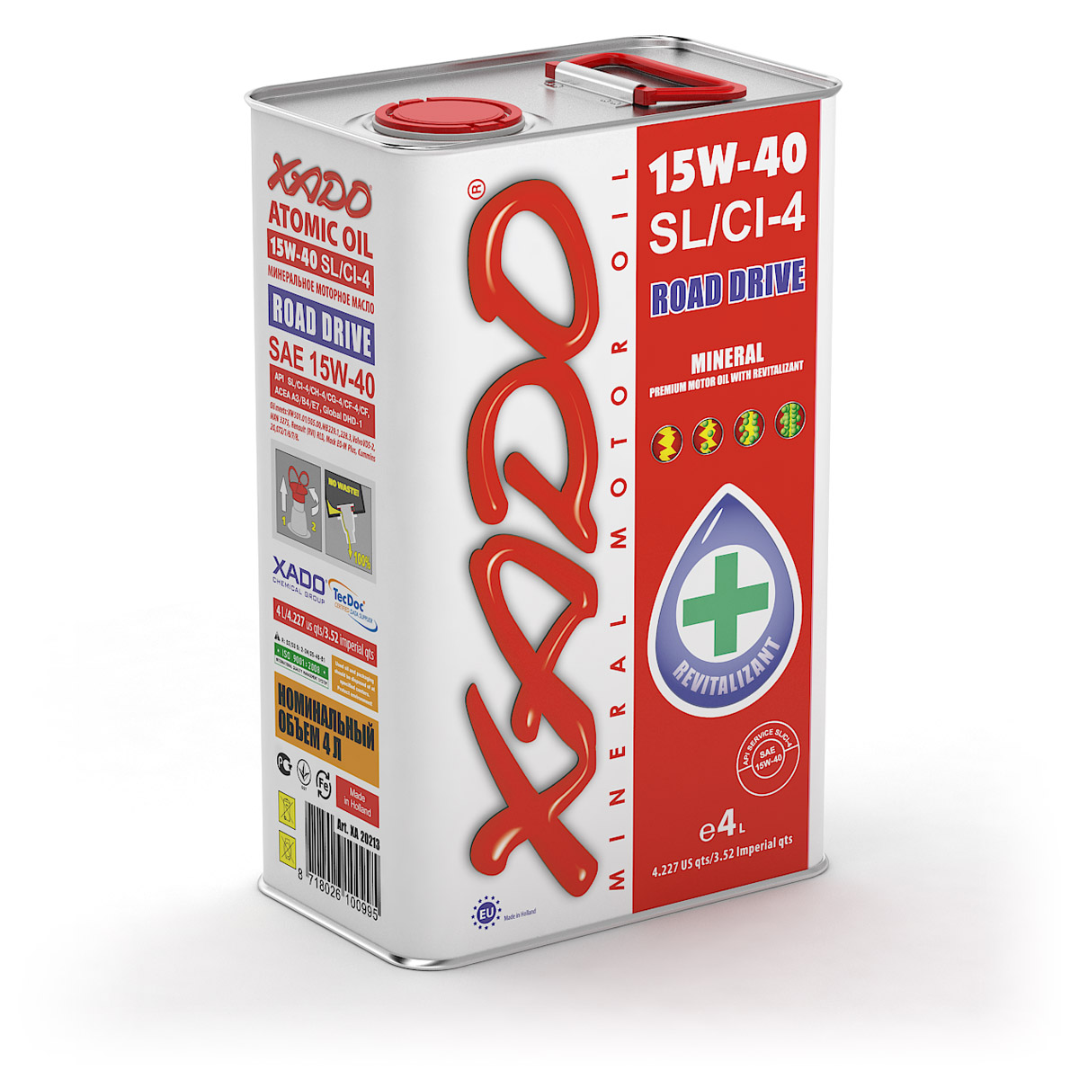 ХАДО 15W-40 SHPD  MCF,  4л XA24213