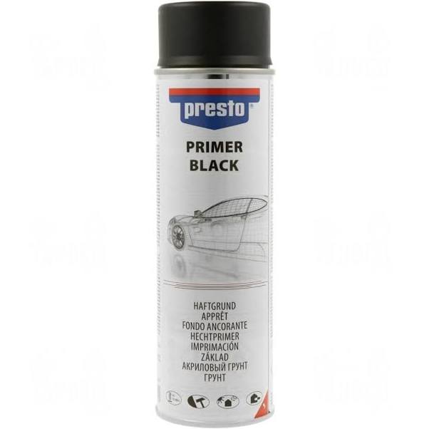 Краска "PRESTO" акриловая 500 мл. черная глянц. 347337/428948