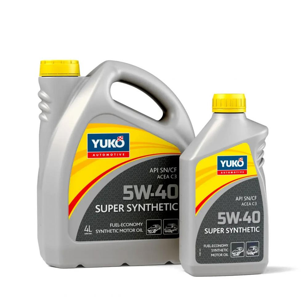 !!! Акція Олива моторна синт. YUKO SUPER SYNTHETIC 5W-40 API SN/CF (каністра 4л +1л)