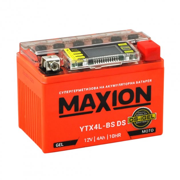 MOTO Gel YTX  4L-BS DS MAXION (12V, 4A) MOTO Gel YTX  4L-BS DS MAXION (12V, 4A)