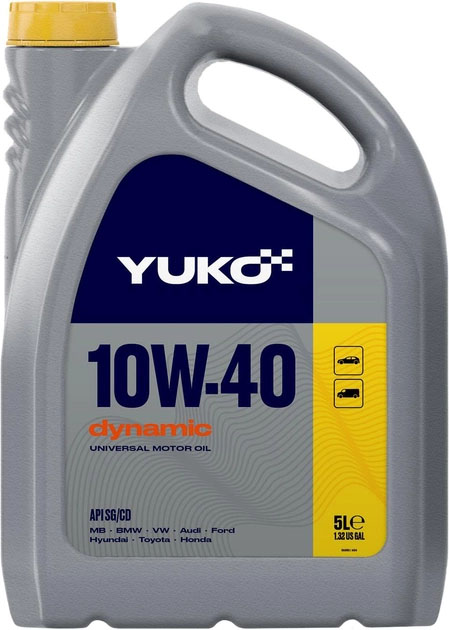 Олива моторна YUKO DYNAMIC 15W-40  API SG/CD (каністра 5л)