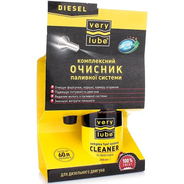 Очисн. паливної сист.  в дизель (на 40-60л) VERYLUBE "Комплексний очисник",  250мл ХВ 30025