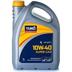 Олива моторна напівсинт. YUKO SUPER GAS 10W-40 API SM/CF (каністра 5л)