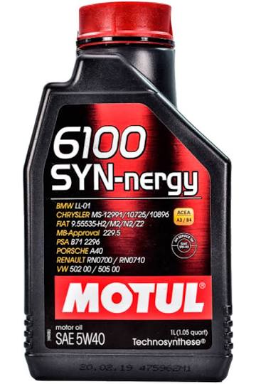 MOTUL 5W-40 Syn-Clean 6100,  1л