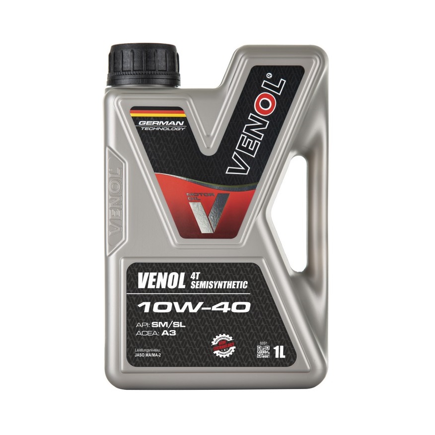VENOL мото 4T 10W-40 Semi Active SM/SL, 1л VENOL мото 4T 10W-40 Semi Active SM/SL, 1л