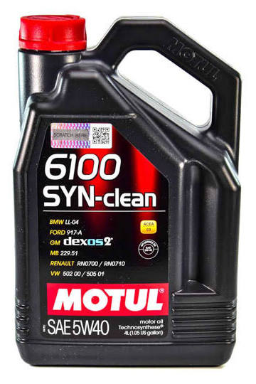 MOTUL  5W-40  SYN-clean 6100,  5л