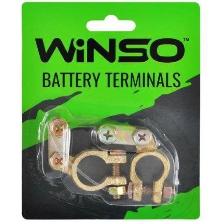WINSO  Клеми акумуляторні, латунь, 95гр  (146100)