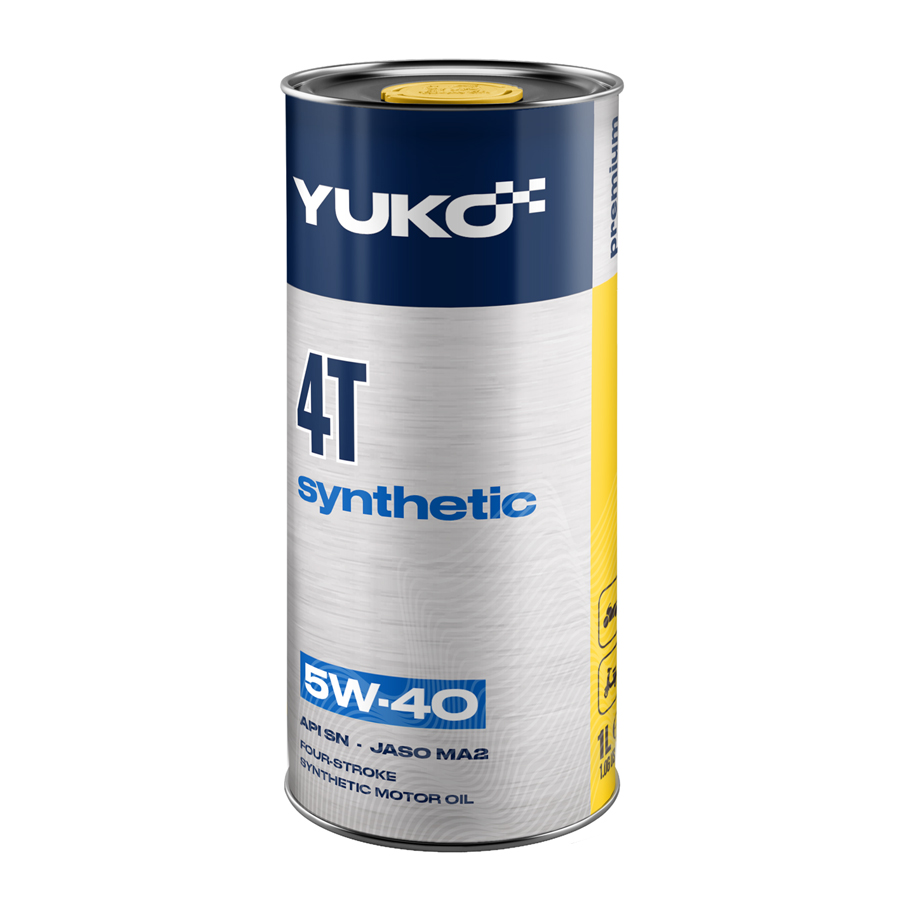 Олива моторна синт. YUKO SYNTHETIC 4T 5W-40, API SN (каністра 1л) Олива моторна синт. YUKO SYNTHETIC 4T 5W-40, API SN (каністра 1л)