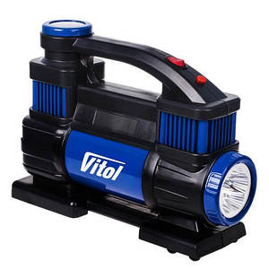 "ViTOL" К-70 150psi/25Amp /90л/2 циліндра /шланг 1,0+5,0м/клеми