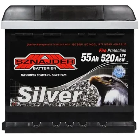 SZNAJDER Silver  55Ah 520A R+ (L1) (555 83)
