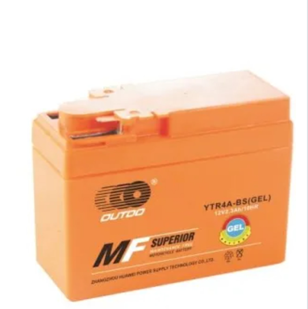 Мото OUTDO   YTR4A-BS GEL (12V 2.3A) (Хонда Дио)-таблетка (оранж) Мото OUTDO   YTR4A-BS GEL (12V 2.3A) (Хонда Дио)-таблетка (оранж)