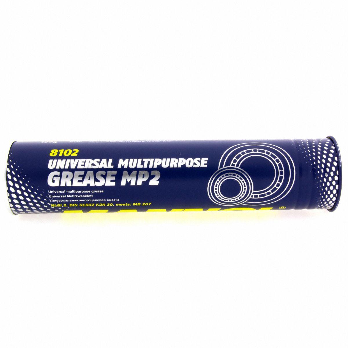 Смазка MANNOL (зелена - літієва) MP-2 Universal Multipurpose,  400г - туба (8102)