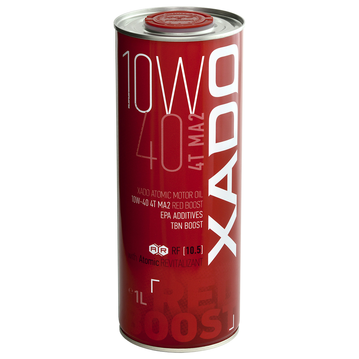 Олива моторна XADO Atomic Oil 10W-40 4T MA2 Red Boost (бляшанка 1 л) XA26132 Олива моторна XADO Atomic Oil 10W-40 4T MA2 Red Boost (бляшанка 1 л) XA26132
