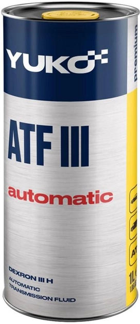 Олива трансм. YUKO ATF III (каністра 1л жерсть)