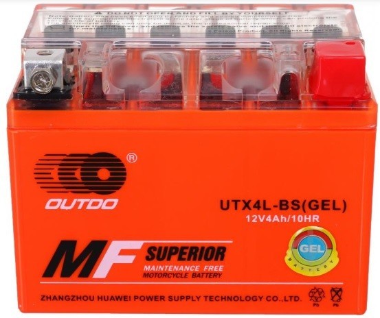Мото OUTDO  UTX4L-BS GEL (12V 4A) Мото OUTDO  UTX4L-BS GEL (12V 4A)