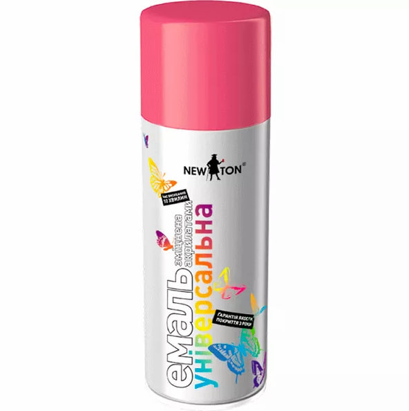 NEW TON  RAL 4003 Емаль універсальна, рожева аероз. 400мл