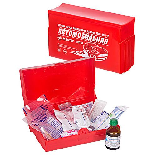 VITOL  Аптечка  234 АМА-1 Майстер  Авто, охолодж. контейнер  23 предм. (сіра)