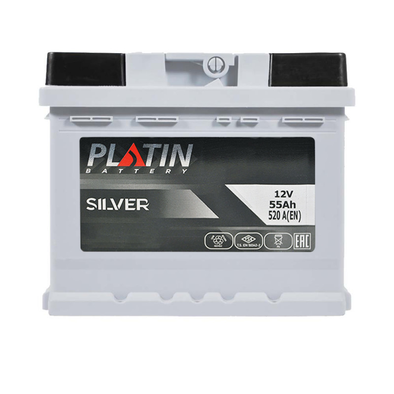 Автомобільний акумулятор PLATIN Silver MF  55Ah 520A R+ (L1)